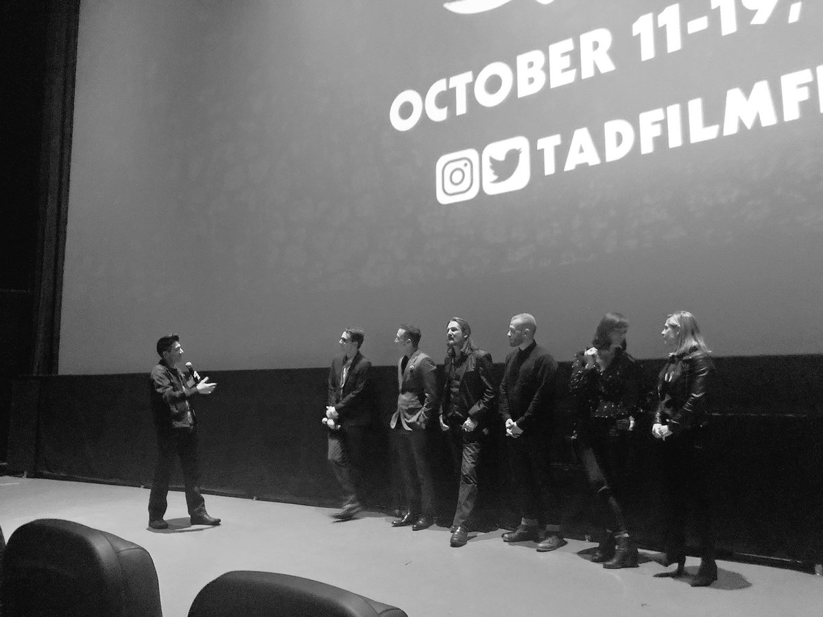 The cast &amp; crew of ROBBERY, including director Corey Stanton! 🍁🙌 #TADFF