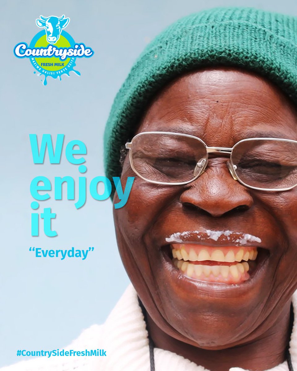 Countryside_KE's tweet photo. “Smile at strangers, slow down, say thank you, laugh and give compliments today.”

Ask for #CountrysideFreshMilk and enjoy.

#AmLiveNTV #AdelleAndShaffieOnKISS #AlexNaJalas #RaslimaliKenya #GetYourIronUp #WorldFoodDay Microsoft Paul Allen Wildlife #brekko christmas #food #eat https://t.co/dClslqBv5W