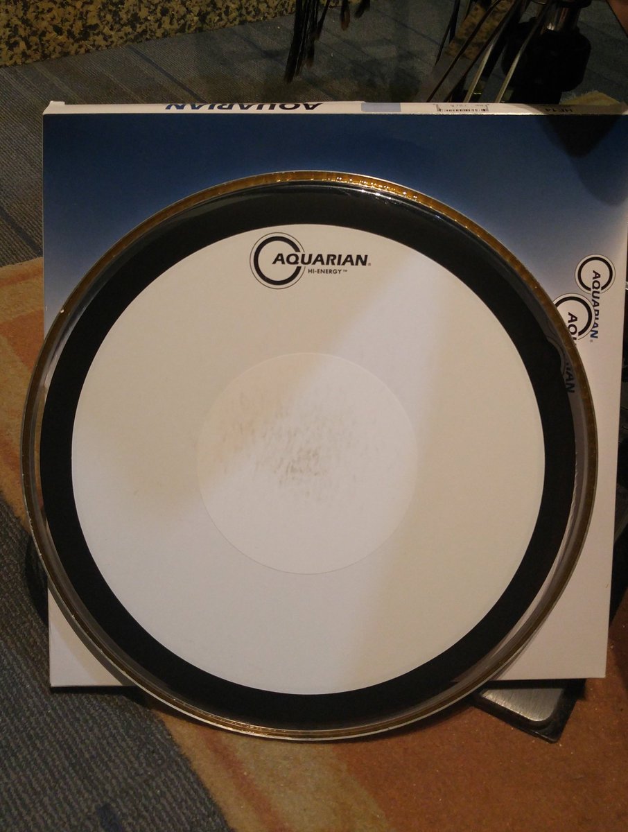 beearin's tweet photo. Jual aquarian hi energy snare drum head 14" bekas 1x rekaman 1lagu aja.. Mulus no dent, kotor stickmark aja.. Cek sound di youtube aja udah banyak yg review.. Minat WA 087776522339 thx @DrumBagus https://t.co/7VM1UWn9mc