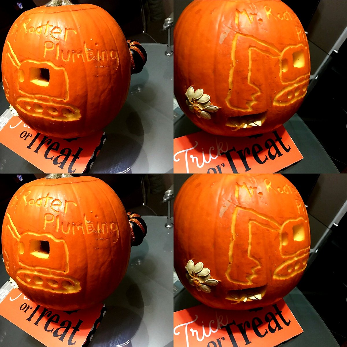 Rakhi0826's tweet photo. Our office staff participated in a pumpkin decorating contest. Check it out ! #mrrooter @DinaDwyerOwens @mkennedythom @DoyleJames1 @MrRooter https://t.co/M003nHlDIF