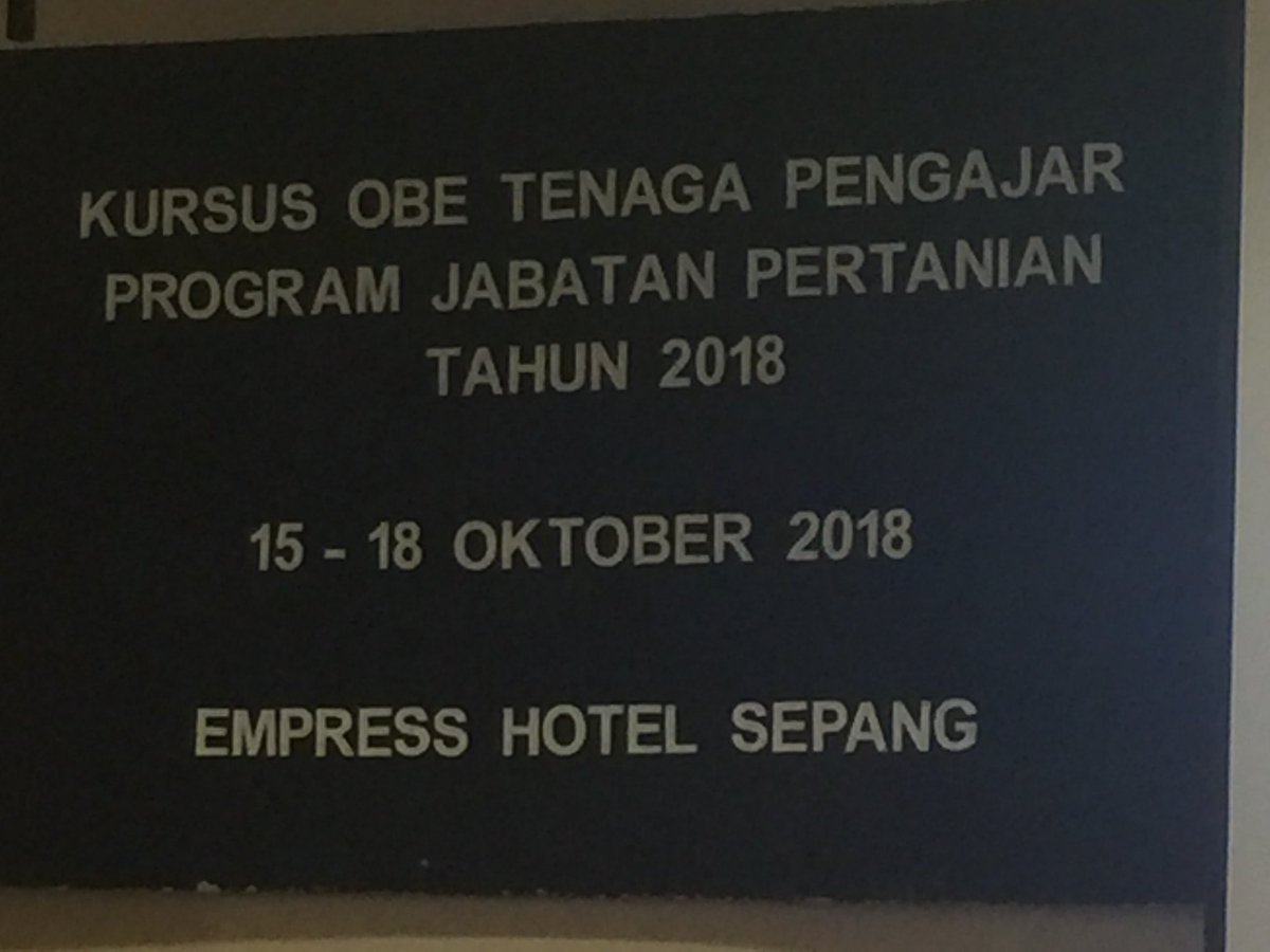 ipserdang's tweet photo. Kursus Outcome Based Education (OBE) Tenaga Pengajar Program Sijil Pertanian Tahun 2018 oleh seluruh warga Tenaga Pengajar IP. 
@IPAHJOHOR 
@DOATitiGantong 
@PSM_DOA 
@myDOA_HQ 
@blkpmoa 
@moaMalaysia 
@JHarizan 
@msallehhuddin 
@simtzetzin 
@MyDSA_official https://t.co/tNcIzBcp9k