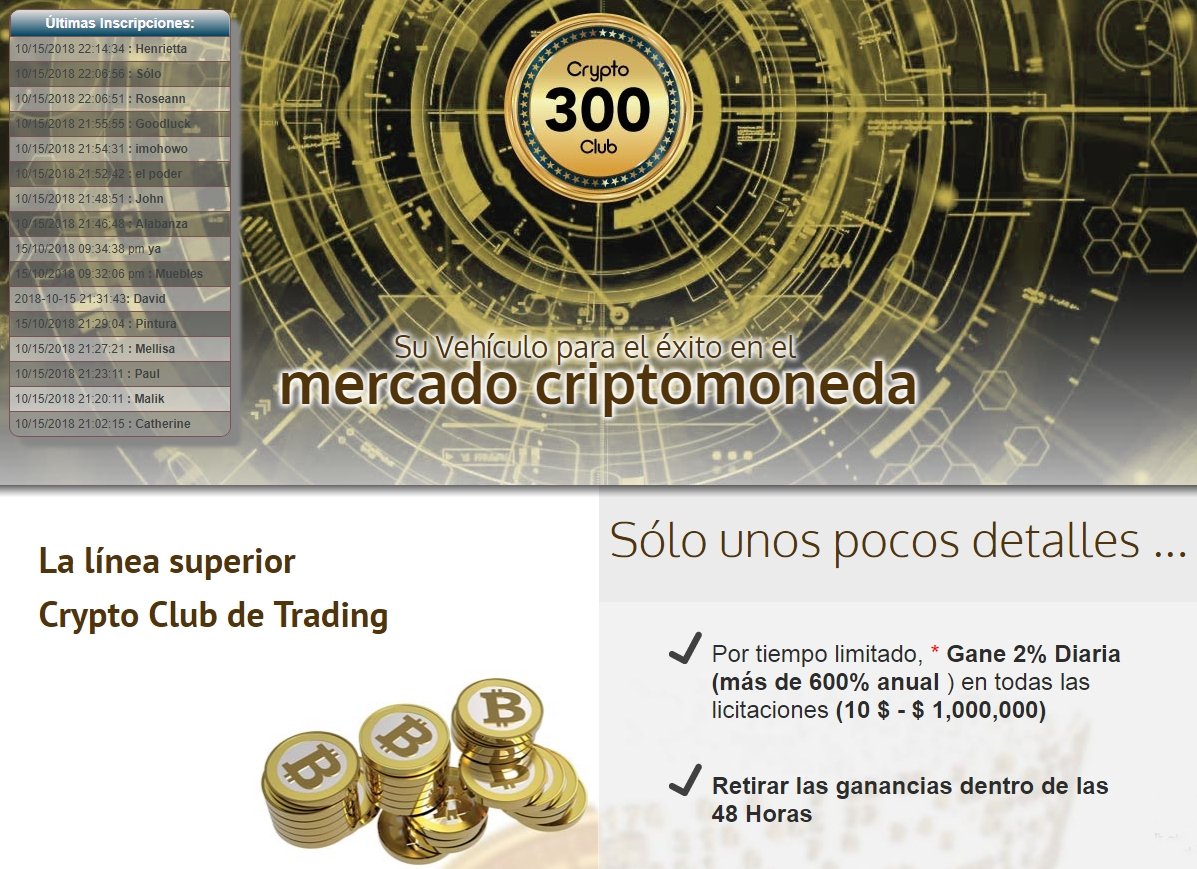 RedGlobalv's tweet image. Promoción 10$ Crypto300Club para que pueda comenzar Totalmente Gratis con beneficios del 2% diario y el 1% el Fin de Semana..
crypto300club.com/?r=vifne&amp;amp;p=mma