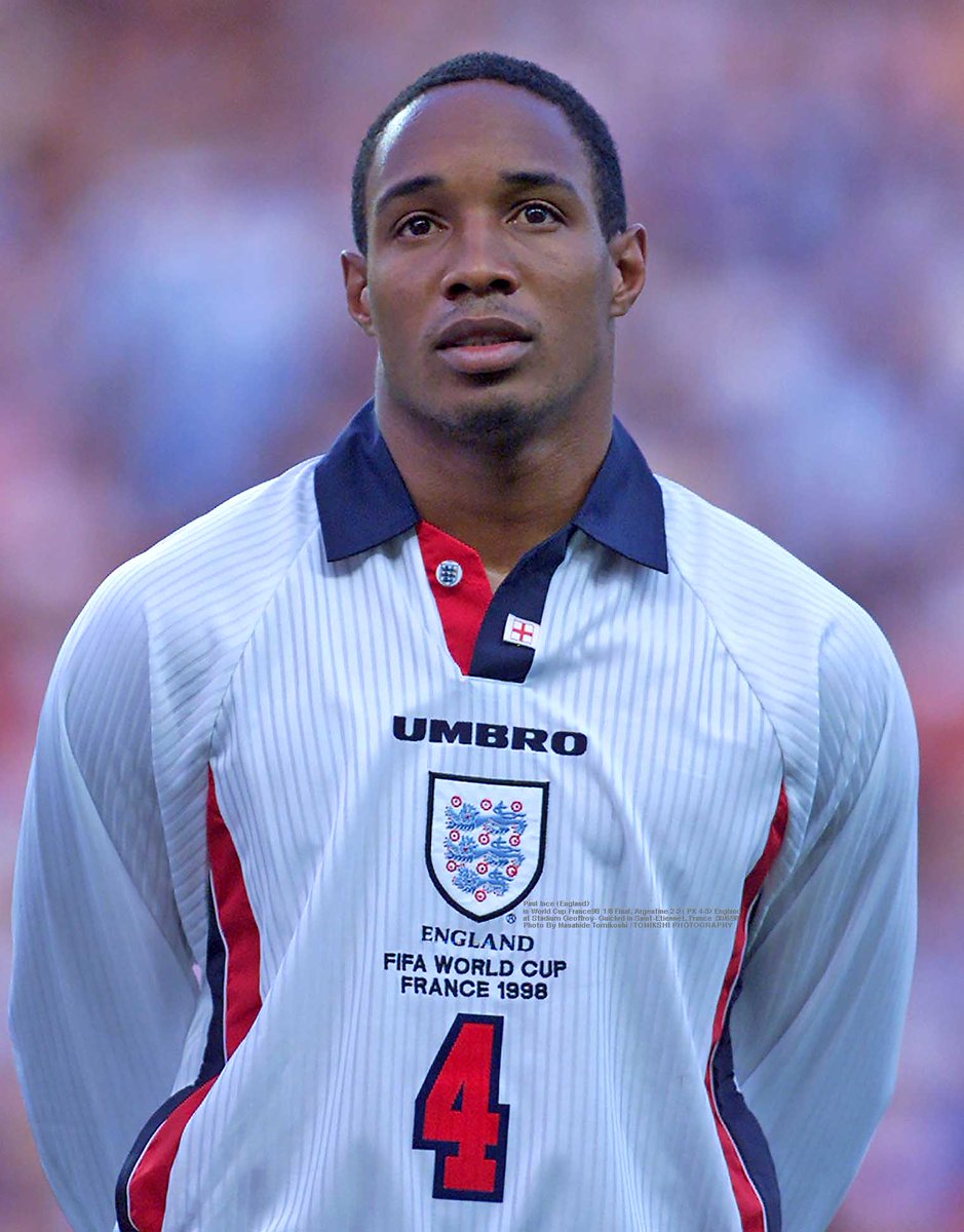 Paul Ince (England) in World Cup France98 1/8 Final, Argentine 2-2