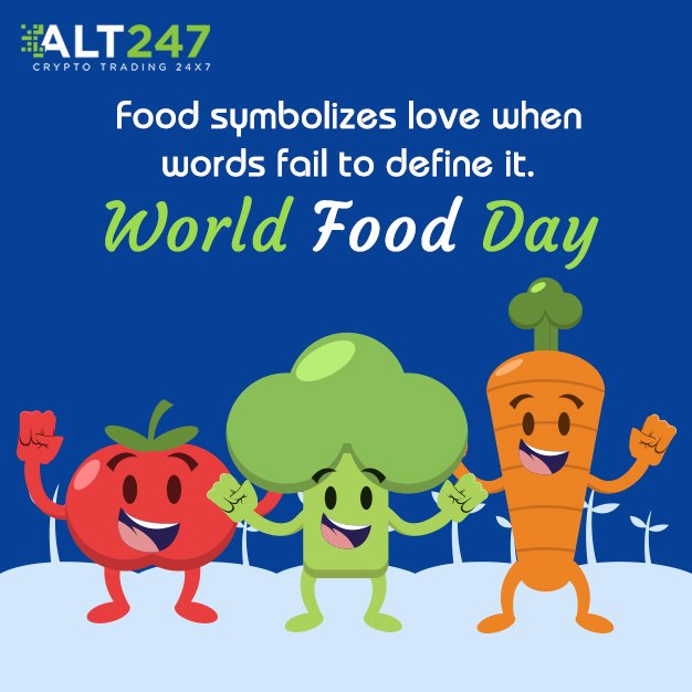 Alt247official's tweet photo. Food for the body is not enough. There must be food for the soul. 
#Alt247 #WorldFoodDay #bitcoin #cryptocurrency https://t.co/AC4TApfPch