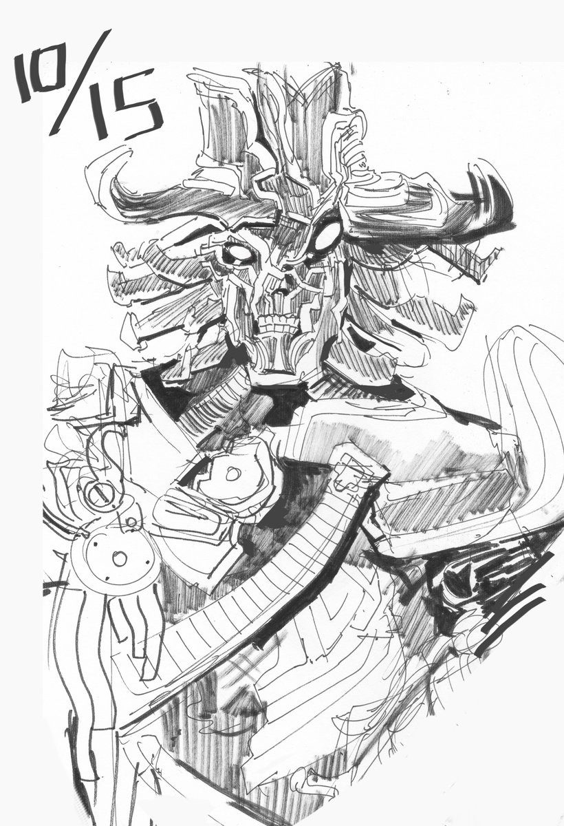 #inktober 15: Gunman Roidmude 