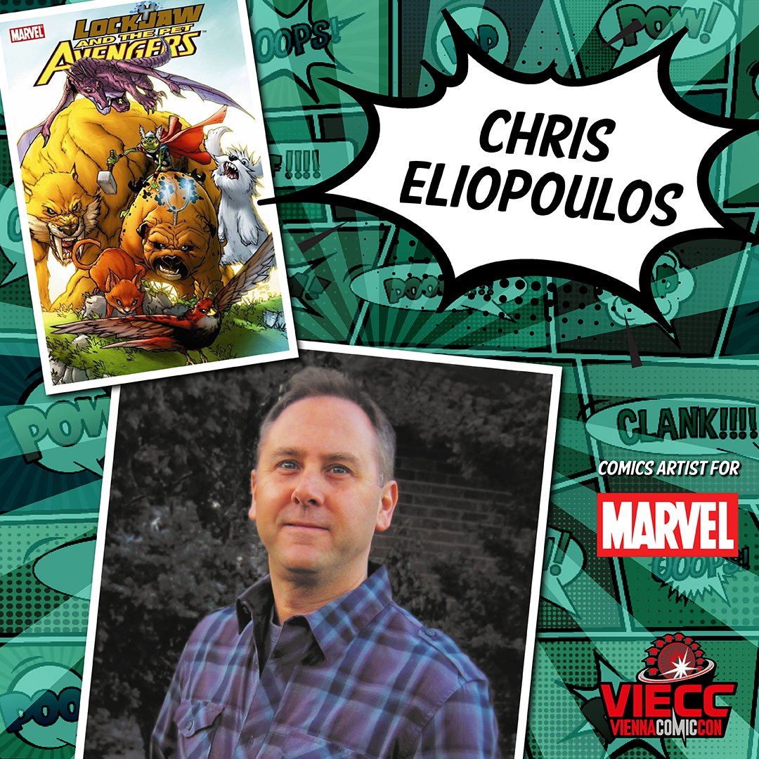 Chris Eliopoulus is a @VIECCVienna  star guest for comic book connoisseurs: His career as a comic-strip artist and handletterer began with Marvel, where he developed the publisher's own computer fonts. He lettered 185 editions of the comic 'Savage Dragon' completely by hand.
