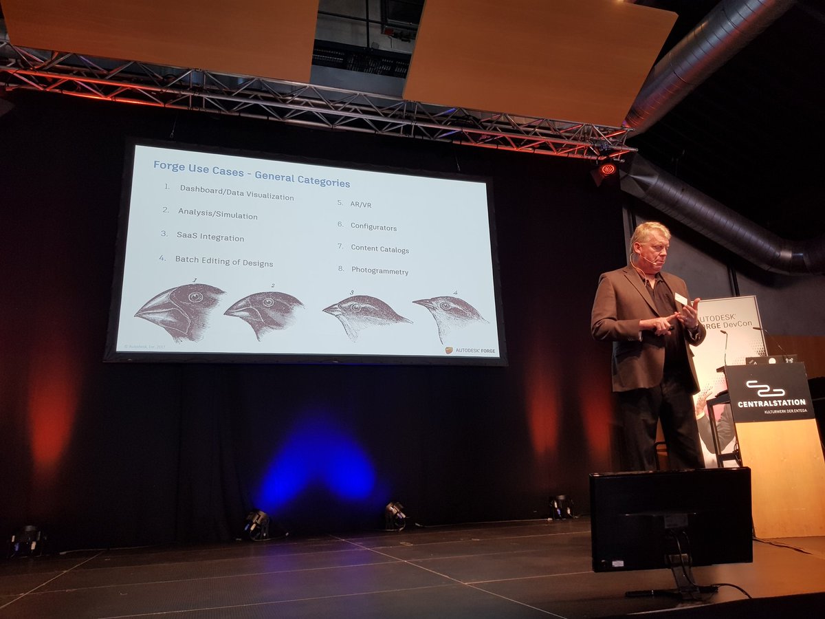 keanw's tweet image. Ron Locklin sharing data on what people are using @AutodeskForge for. #ForgeDevCon