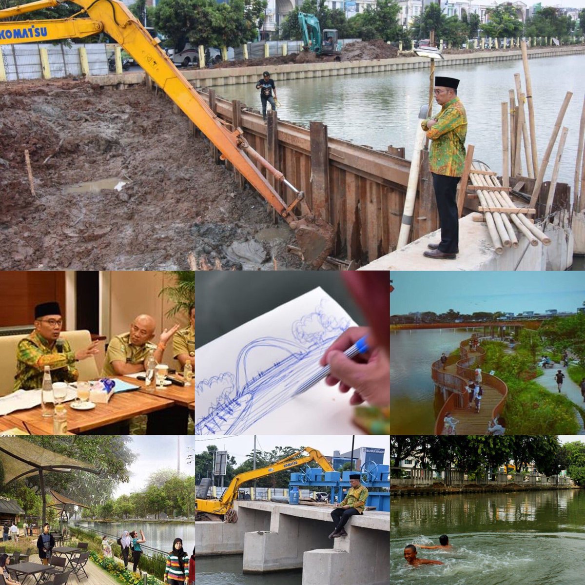 RAPAT KERJA bersama Walikota Bekasi terkait revitalisasi Kali Malang. Kali Malang artinya kali yang melintang. Ia merupakan kanal utk menyalurkan sumber air minum untuk warga Jakarta dari Waduk Jatiluhur. Kita kebut prosesnya agar awal thn dpn konstruksi bisa dimulai. #JabarJuara