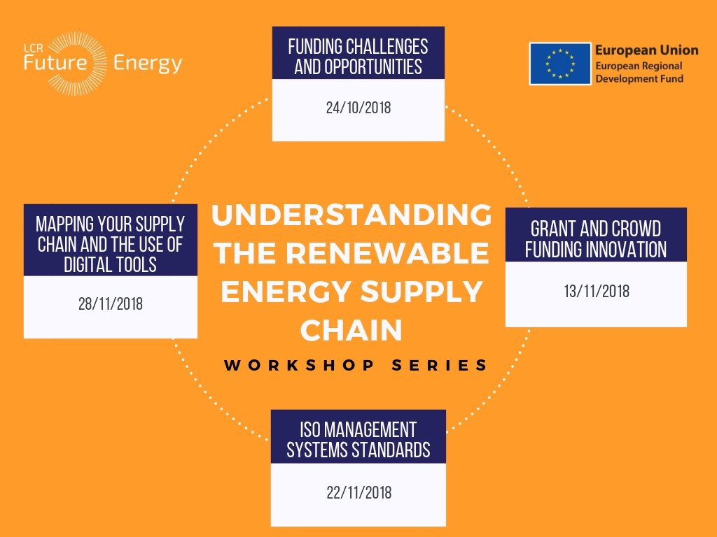 Wanting to know more about funding challenges and opportunities in the Renewable Energy supply chain? Sign up to our workshop which is taking place next Wednesday here: bit.ly/2CGB4JG #LCRFE