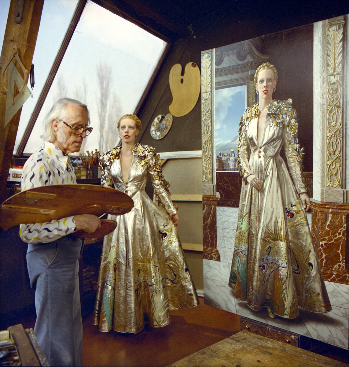 mai_austria's tweet photo. Dutch painter #CarelWillink and his wife #Mathildewillink 1975.
📷photo by Paul Huf/MAI .
#carelwillink #willink #painter #magicrealism #magicrealist #art #museum #dutch #fongleng #fashion #dress #mode #painting #magischrealisme #kunst #schilderij #atelier https://t.co/aUfvKw6Wjf