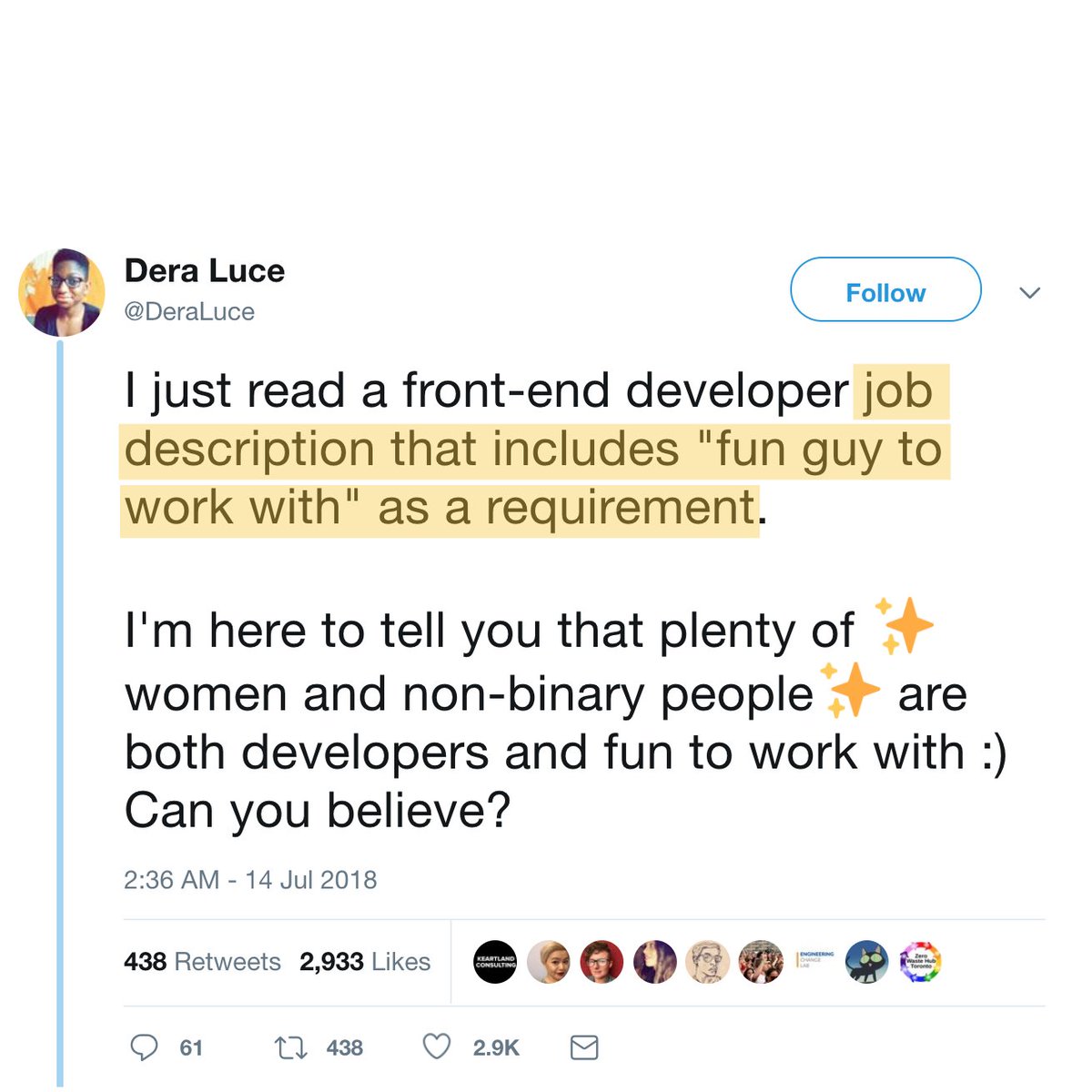 FunAndDraconian's tweet photo. Thanks @Gracie_JE for interviewing me
https://t.co/UT59x6VIhF

Share so:
-Folks will add #NotAGuy #NotGuys to bios, email signatures, biz cards
-@Dictionarycom @MerriamWebster @OxfordWords @MacDictionary @MacqDictionary will change

Join thousands https://t.co/YK4kgIszXZ because: https://t.co/IRDsmDm00I
