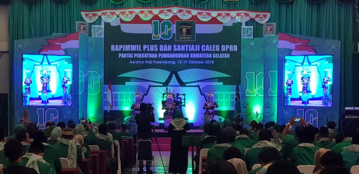 DPP_PPP's tweet photo. Suasana Pembukaan Rapimwil dan Santiaji Caleg DPRD PPP Sumatera Selatan.
#PPP #Palembang https://t.co/b4ZnJtdwiX