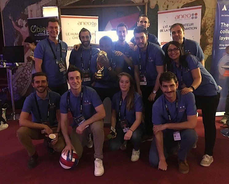 ANEOConseil's tweet photo. [Événement] 16 octobre 2018 au petit matin : l'équipe des experts @ANEOConseil est déjà dans la place au prestigieux @LeGrandRex pour le @devopsREX 2018 ! Rencontrez-les au stand C3 - 2e étage - pour échanger sur les problématiques #DevOps ! #DevopsRex #Retex #BizOps #ANEOConseil https://t.co/gBB1f3XRtr