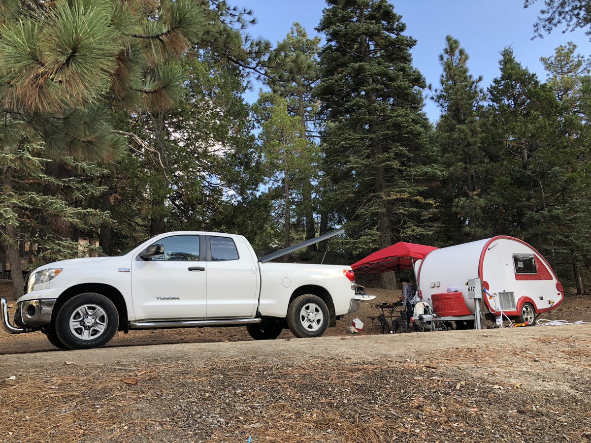 ocdoves's tweet photo. #Idyllwild #camping #Tundra #tabtrailer #Trailer #TAB #TearDrop #TearDropTrailer #California #USA #ThousandTrailsCampGround https://t.co/aiwsIemReW