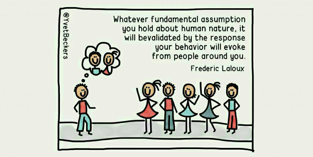 Jouw gedrag wordt onbewust beïnvloed door je wereldbeeld, en met jouw gedrag lok je vervolgens een soortgelijke reactie uit van de ander. Hoe beïnvloedt jouw beeld op de wereld, op jouw organisatie, je team, of zelfs je gezin je gedrag en welke reacties lok je daarmee uit?