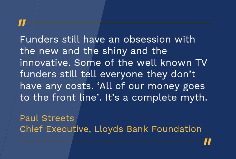 Our CEO <a href="/PaulStreets_/">Paul Streets</a> shares why #charities (particularly #SmallButVital ones) need to be their own advocates for core cost funding. 
Read the full story >> civilsociety.co.uk/news/if-you-do…