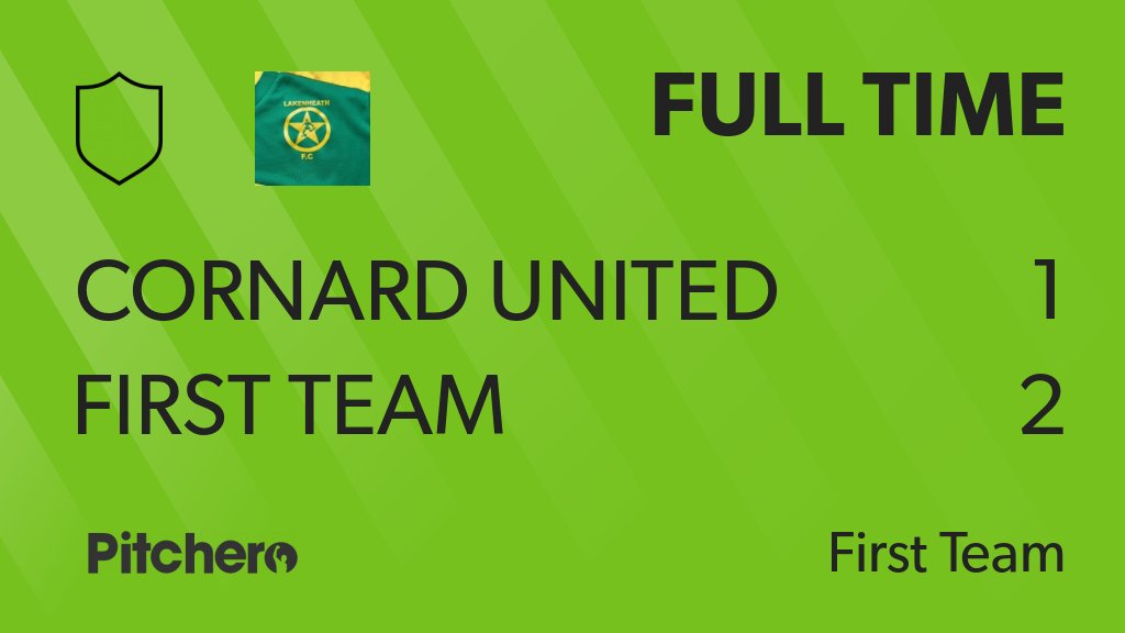 Lakenheath_FC's tweet photo. FULL TIME: Cornard United 1 - 2 First Team
#CORFIR #Pitchero
https://t.co/XX7FhnQRsH https://t.co/X1ewXdCxfG
