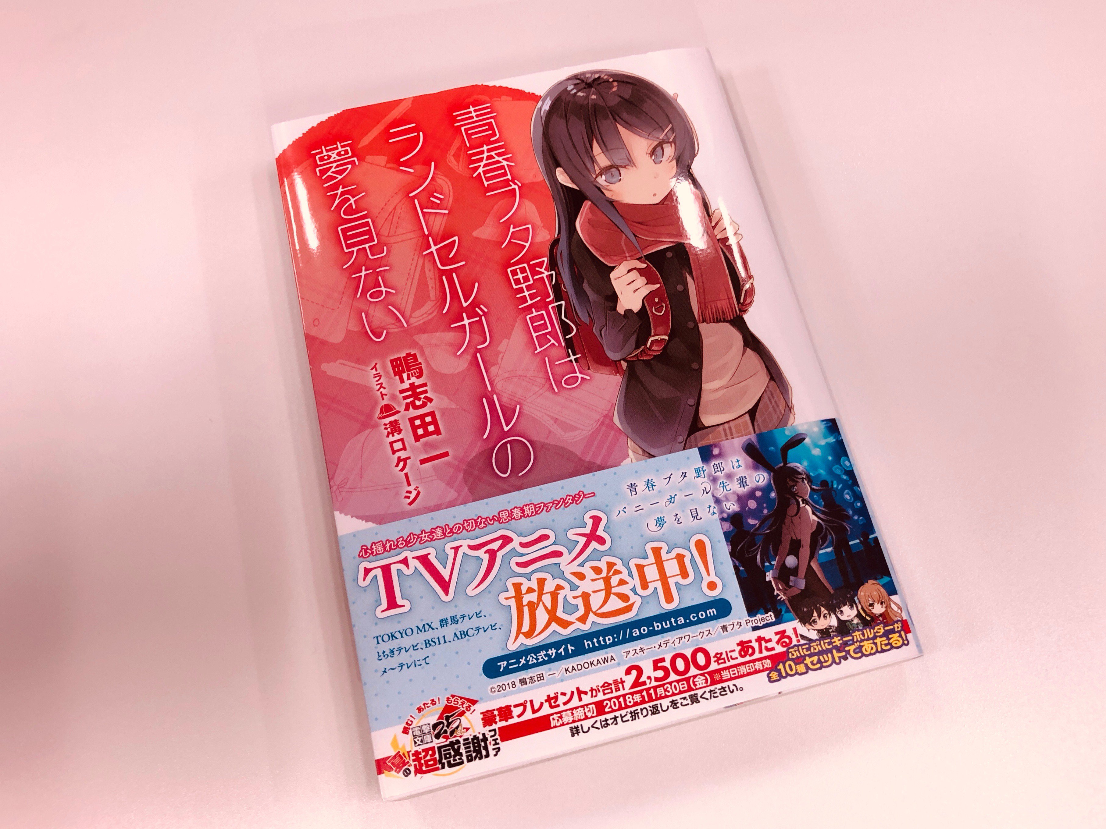 青春ブタ野郎はバニーガール先輩の夢を見ない 鴨志田一 直筆サイン本