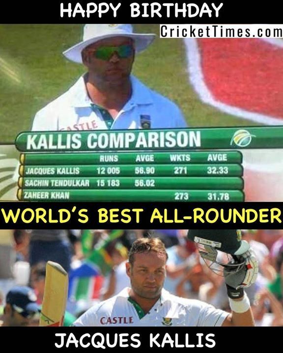 Happy birthday, Jacques Kallis  