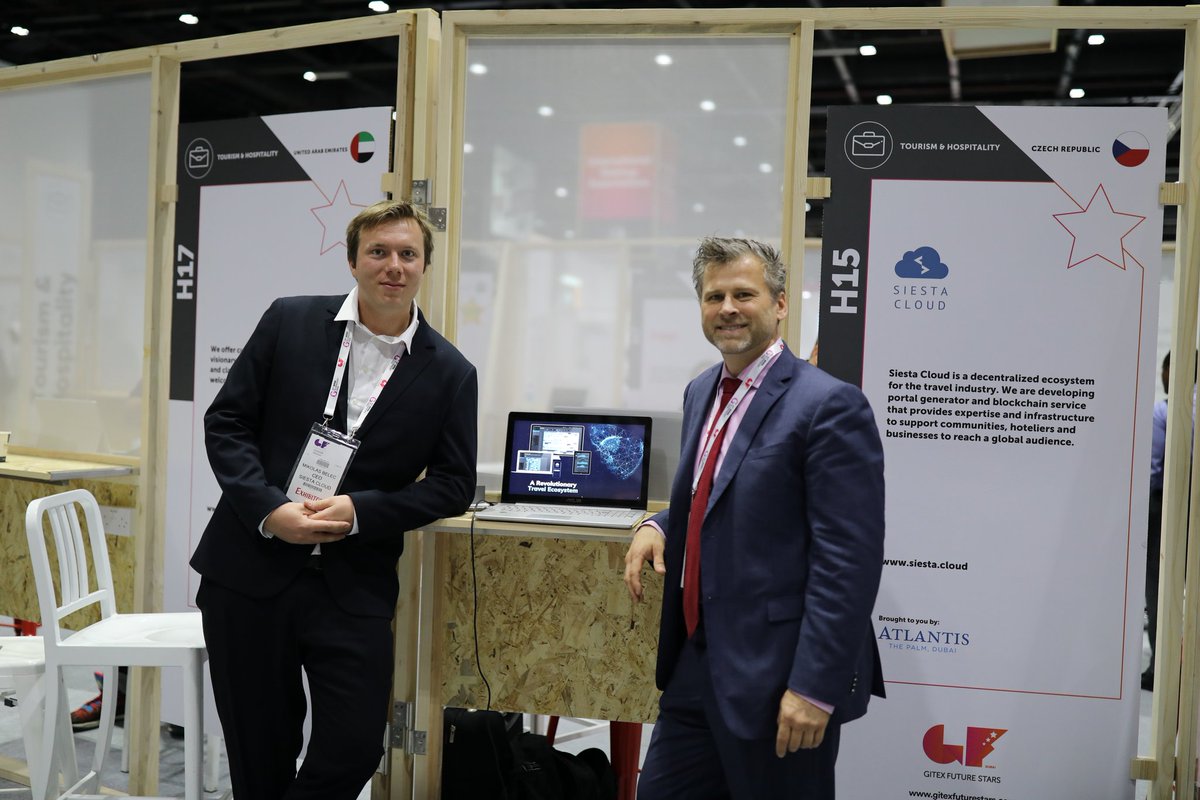 adelphoi_io's tweet photo. Day 3 at #GITEX2018, #Dubai!
Come say Hi at H15! π
#GFS2018 #DubaiWorldTradeCentre #blockchain #tech #digital #travel #Dubai #GITEXFutureStars #pitch #GITEX #event #Adel #Siesta $ADL @GITEXFS @GITEXTechWeek https://t.co/jMuji6unXl