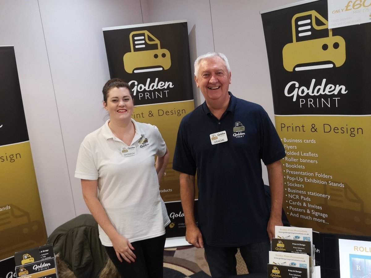 Great to see <a href="/GoldenPrintUK/">Golden Print</a> at #Scotnet sponsored by <a href="/Bartercard/">Bartercard</a>