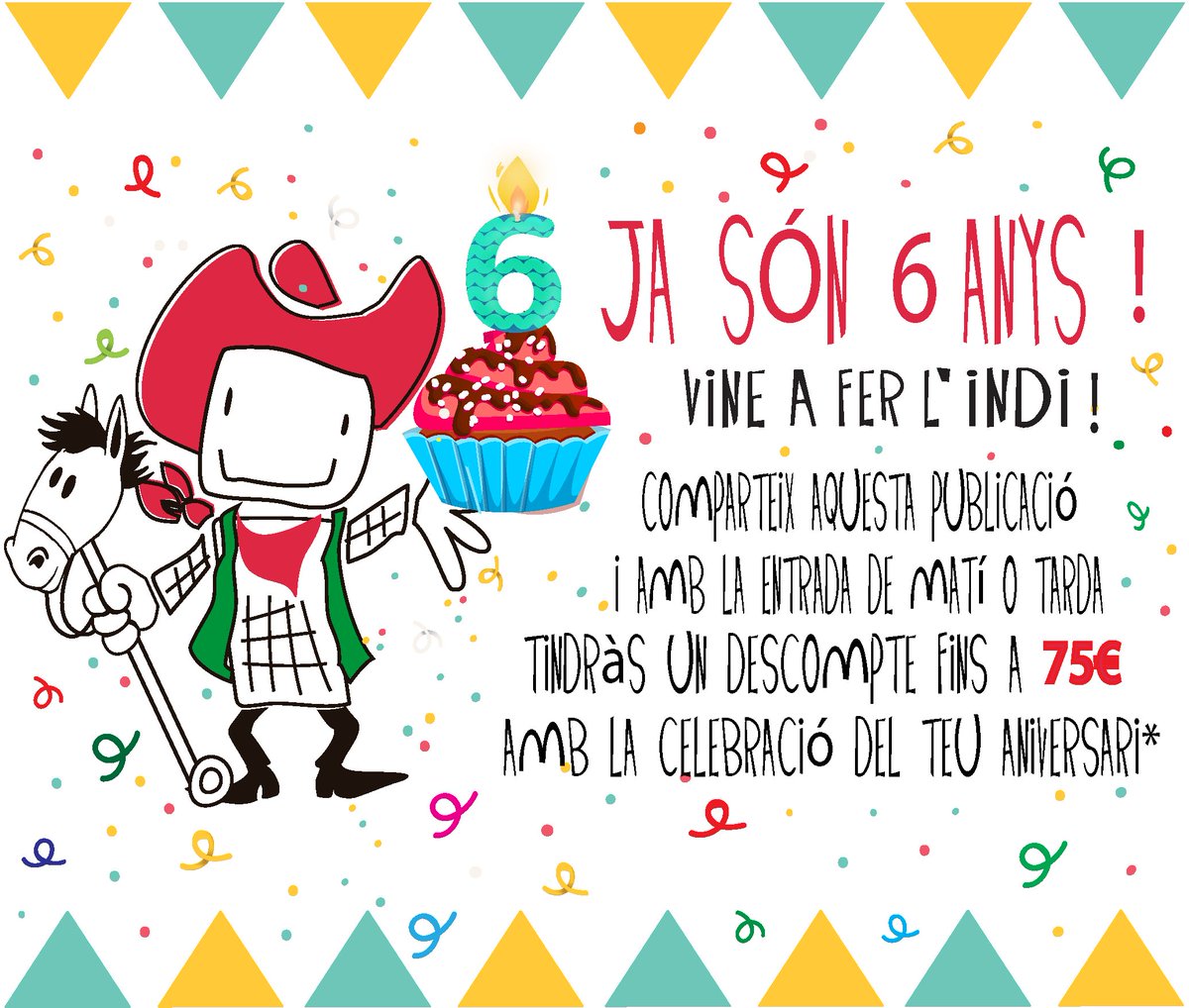 vineaferlindi's tweet photo. Bon dia Indis! 😊😊😊Allò promés, sigui atès! 😉
Aprofita les nostres ofertes pel nostre 6è aniversari!!! 🎉🎈🎉🎈
Vineaferlindi amb nosaltres!!! 😘😘😘
*Més informació al 934217979 o WhatsApp al 607442858.
*Càmping de l'any 2018 de l'ANWB a Europa en la primera categoria de 5🌟 https://t.co/CRFWcJ5XTG