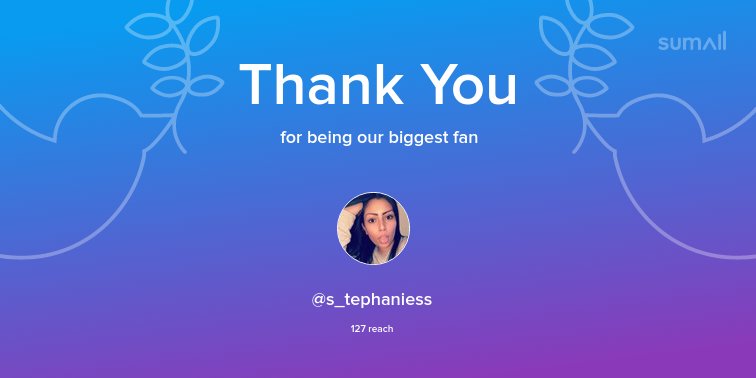 Our biggest fans this week: <a href="/s_tephaniess/">stephanie saad</a>. Thank you! via sumall.com/thankyou?utm_s…
