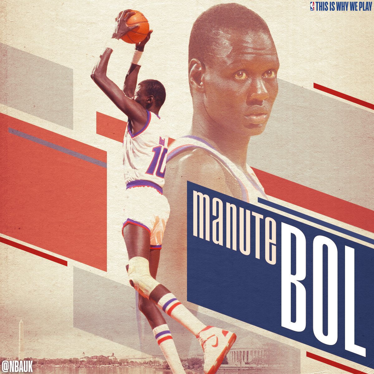 Wishing a very Happy Birthday to one of the tallest players in NBA history, the 7\7\" Manute Bol 