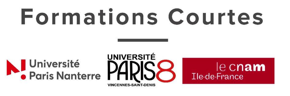 UnivParis8's tweet photo. Les universités @UParisNanterre, @UnivParis8 et @LeCnam_IDF s'associent pour proposer une gamme commune et innovante de formations courtes autour du numérique et des sciences humaines et sociales. Pour en savoir plus, rendez-vous sur notre site commun https://t.co/FkE93p3iKy https://t.co/HTOyOb5ohC