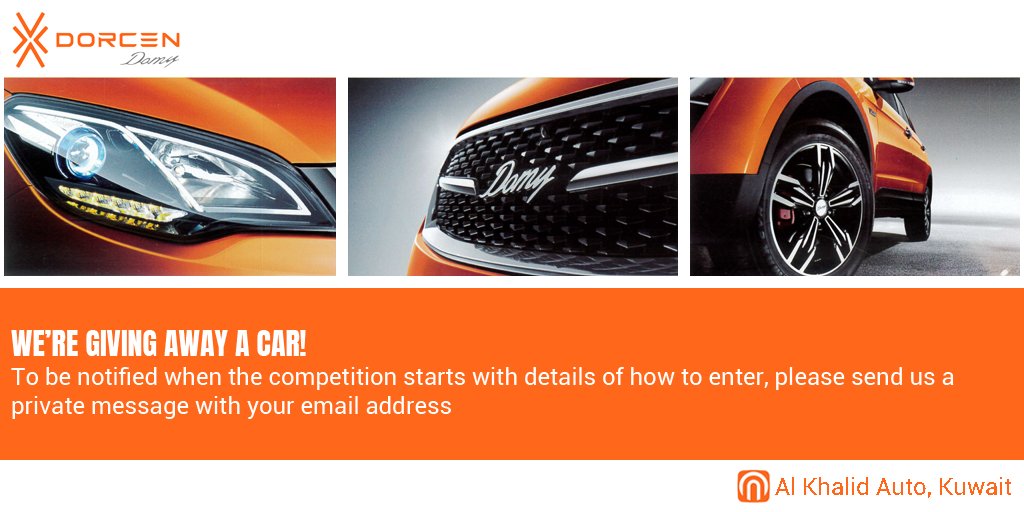 DorcenDomy's tweet photo. Win a CAR in our competition :) https://t.co/xXaByl2rzj