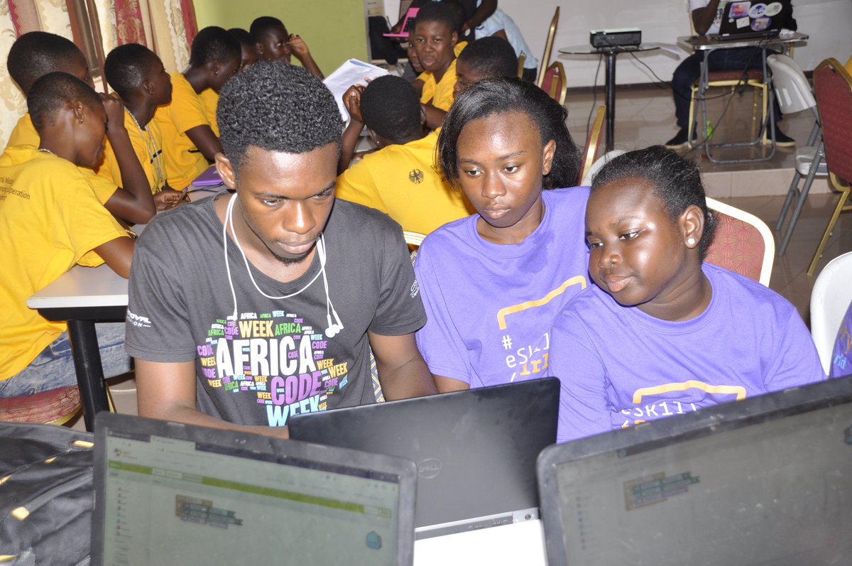 ghanacodeclub's tweet image. As part of Africa Code Week 2018 celebration, we organized a 2 day Hackathon for 50 girls to create mobile apps to solve real life problems. #eskills4girls #ghanacodeclub #100girls in apps development