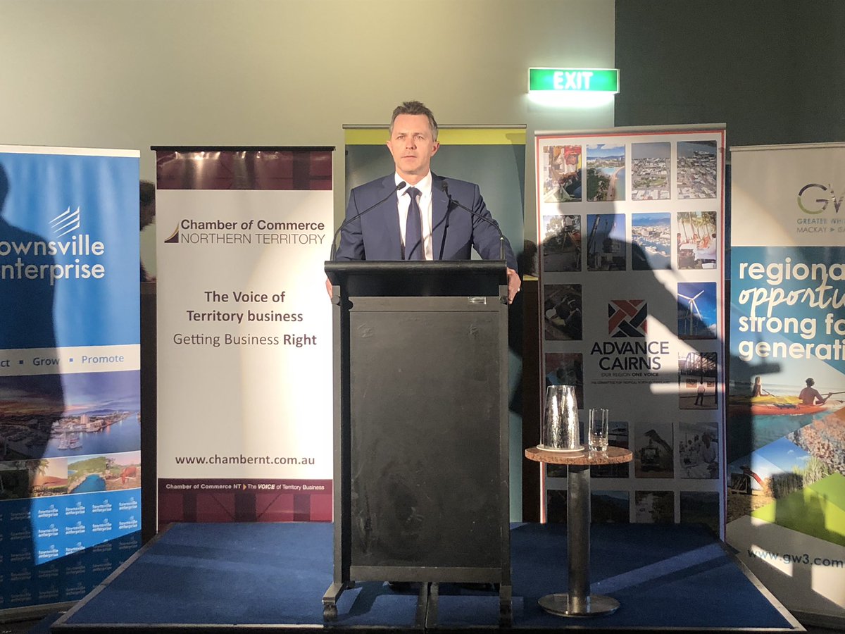 Great to hear the collaborative approach to developing Northern Australia from both the Shadow Minister for Northern Australia Jason Clare and Senator Matt Canavan