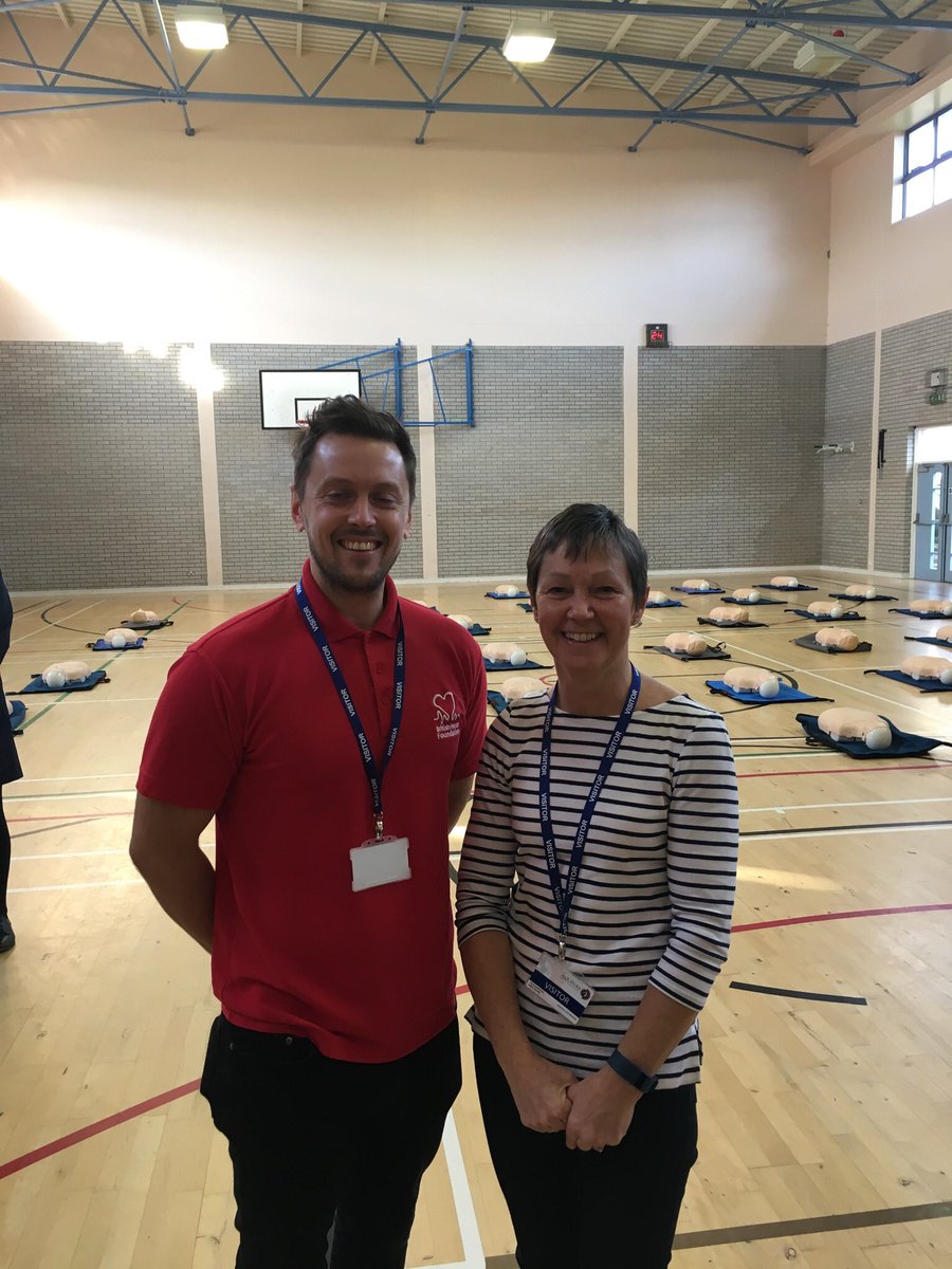 BHFNI's tweet photo. We’re delighted Joanna Ireland from Glengormley could join us at @aquinasgrammar today. Six months ago Joanna suffered a cardiac arrest in Sixmile Leisure Centre and was saved through CPR and defibrillation. She’s sharing her story to help others #RAHD https://t.co/rK2MYlxEjA