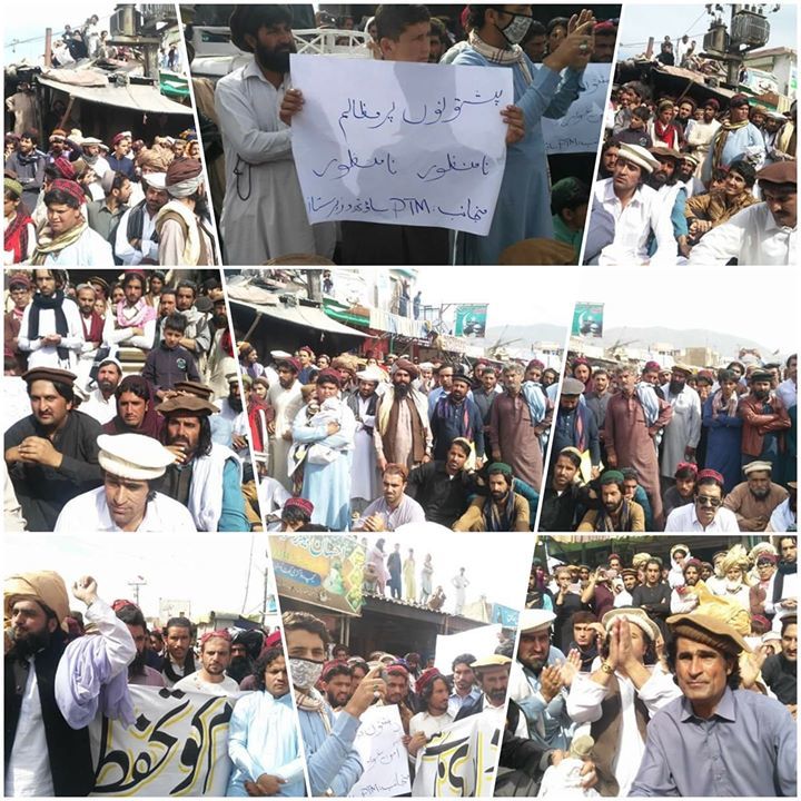 KhuzifAfghan's tweet photo. جنوبی وزیرستان وانا میں پښتون تحفظ مومینټ کا احتجاجی مظاہرہ... 
#LongLivePTM
#LongLiveResistance
#ReleasePTMActivists
#ReleaseRowaidullah
#PashtunRejectStateTerrorism
#PTMWana https://t.co/NkdTFqtBEd