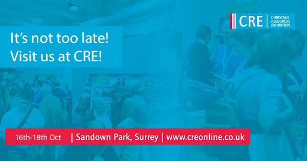 Who is coming to visit us at <a href="/CRE_churchshow/">Christian Resources Exhibitions</a> today? #CRE2018
It's not too late to claim your FREE ticket here: ow.ly/JLdx30maS9G