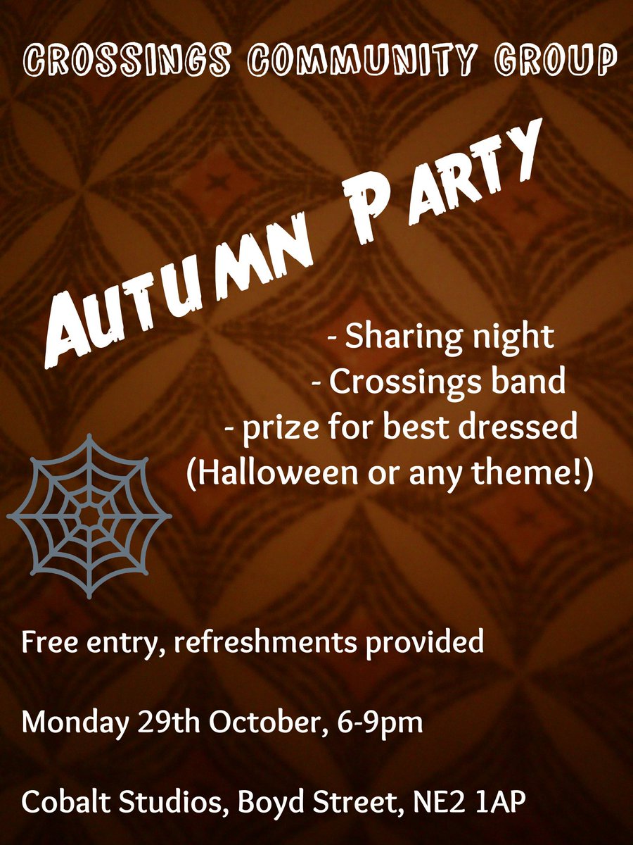 Come along to our autumn sharing party, everyone welcome!

<a href="/crossingsband/">The Crossings Band</a> <a href="/borderlinebooks/">The Kittiwake Trust</a> <a href="/Somosa_Sisters/">Samosa Sisters</a> <a href="/PlatformaArts/">Platforma arts</a>