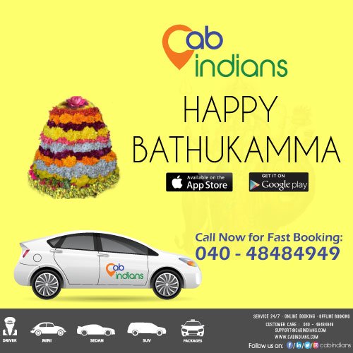CabIndians's tweet photo. Bathukamma truly adds more colors 2 the incredible #Indian #culture Celebrate this Floral Festival #Bathukamma We wish you #Happy #Bathukamma
Book a Cab now 2 go home
For Booking Call: 040-4848 4949
https://t.co/8Pngpf1v7i https://t.co/BUv3dxm9lm
#cabride #festivetime #familytime https://t.co/wabSLFFEdp