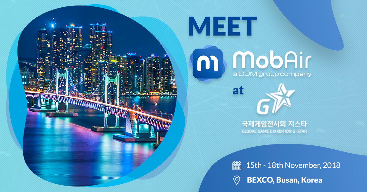 #MobAir is heading to @Gstar_GameShow  in Busan, Korea! Don't miss the opportunity to meet our Chief Marketing Officer Jane (jane@mobair.com ) and discuss power moves in #mobilemarketing!
#monetization #useracquisition