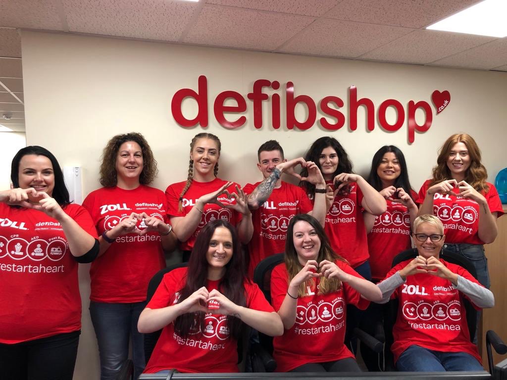 defibshop's tweet photo. Happy #RestartAHeart day from the team at defibshop HQ! https://t.co/O2bbOYwxvR