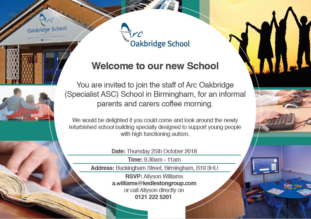 Calling all parents - our new school for young people with high functioning autism in <a href="/BirminghamJQ/">Discover JQ</a> is hosting a coffee morning on the 25th October at 9:30am - please come along and meet us! #AutismAwareness #Autism #education #SpecialEducation <a href="/autismwestmids/">Autism West Midlands</a> <a href="/LivingAutismuk/">Living Autism</a>