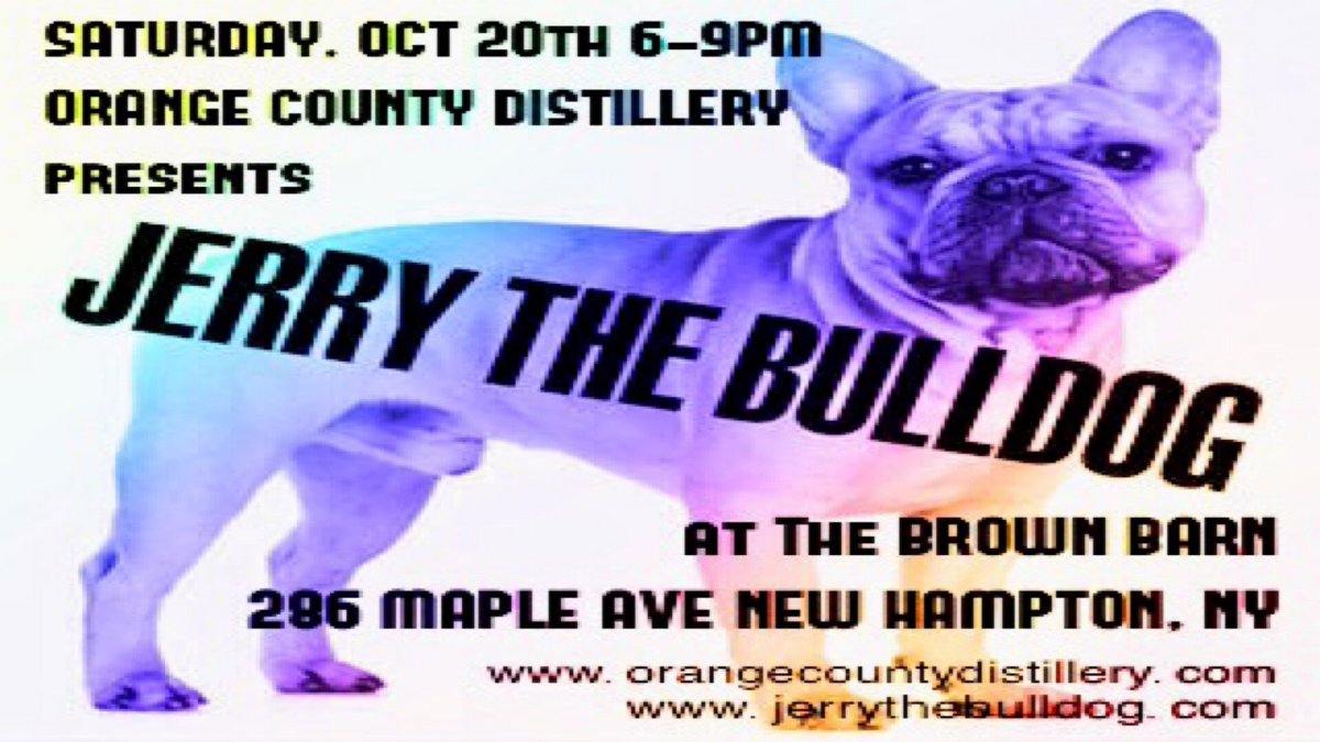 Saturday, October 20th 5-9PM!! Join us at #OrangeCountyDistillery for some live music, great spirits, and good food. #OCNY #Distillery #livemusic @JohnnyBDog #IndieMusicRevolution