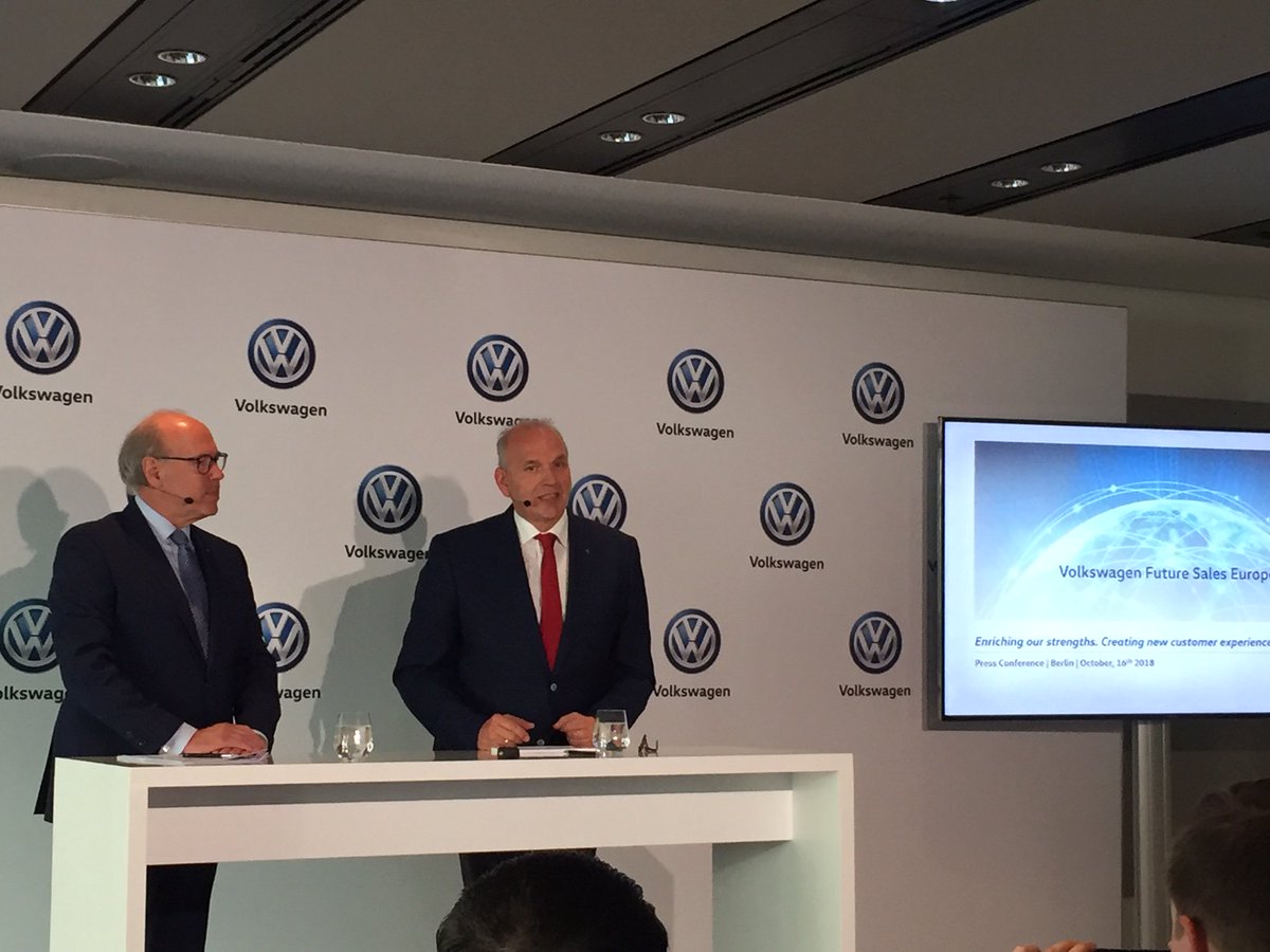 jstackmann's tweet image. The new #VW #salesmodel is to be launched in Europe in April 2020.
Today, with Dr Matti Pörhö of the #European Dealer Council (EDC), we will offer an insight into the #FuturesSales. /JS