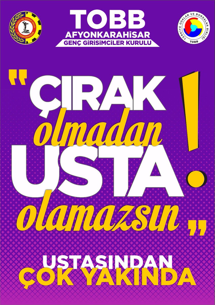 Çok yakında “USTASINDAN” programı İle Girişimcileri Şehrimizin Önde Gelen İşadamları İle Buluşturuyoruz ...