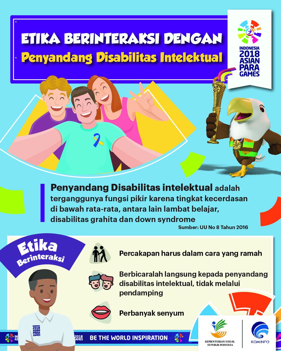 10.Selanjutnya yang tak kalah penting adalah jangan lupa senyum dan ramah ya ketika berbicara dengan penyandang disabilitas intelektual 😊 #IndonesiaRamahDisabilitas