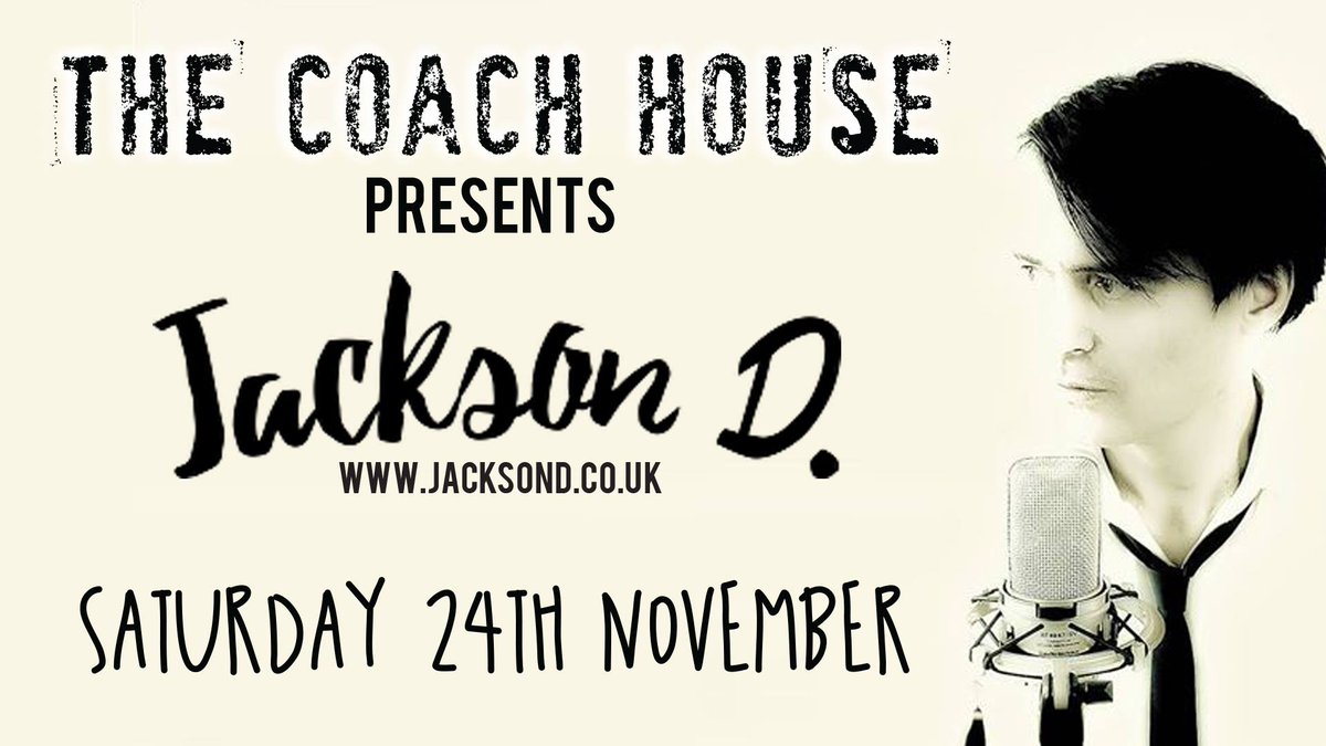 The AMAZING Jackson D returns to Lowther Live playing a set upstairs at THE COACH HOUSE! FREE ENTRY with Limited Spaces!

#livemusic #acousitic #acousticset #coachhouse #thecoachhouse #ginbar #goole #airestreet #adamstreet #jacksond #jacksondmusic