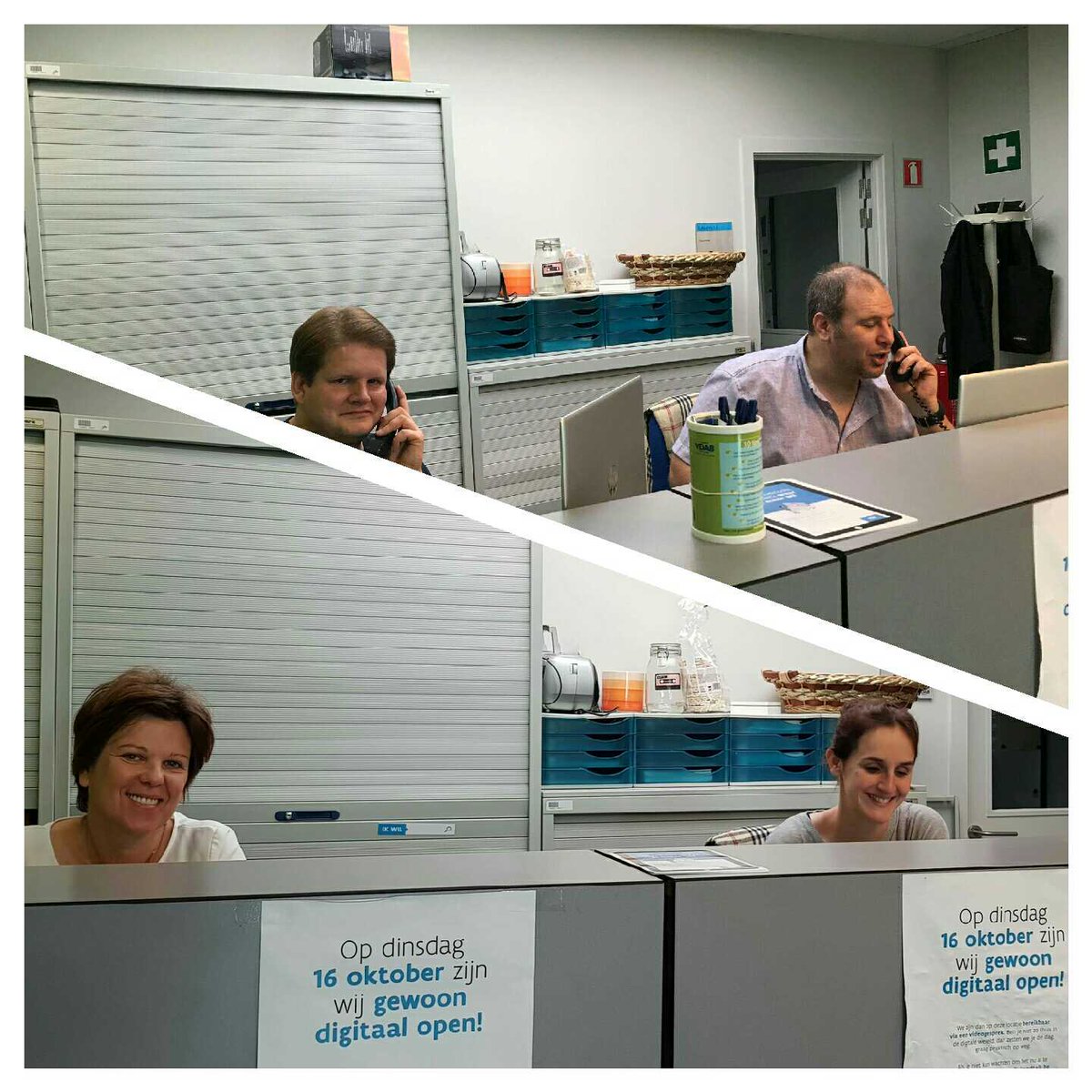 lievekevdb80's tweet photo. Ook onthaal gaat digitaal... #digitaalopen #vdabhalle #digitaledoedag https://t.co/u9zv9sIl5t