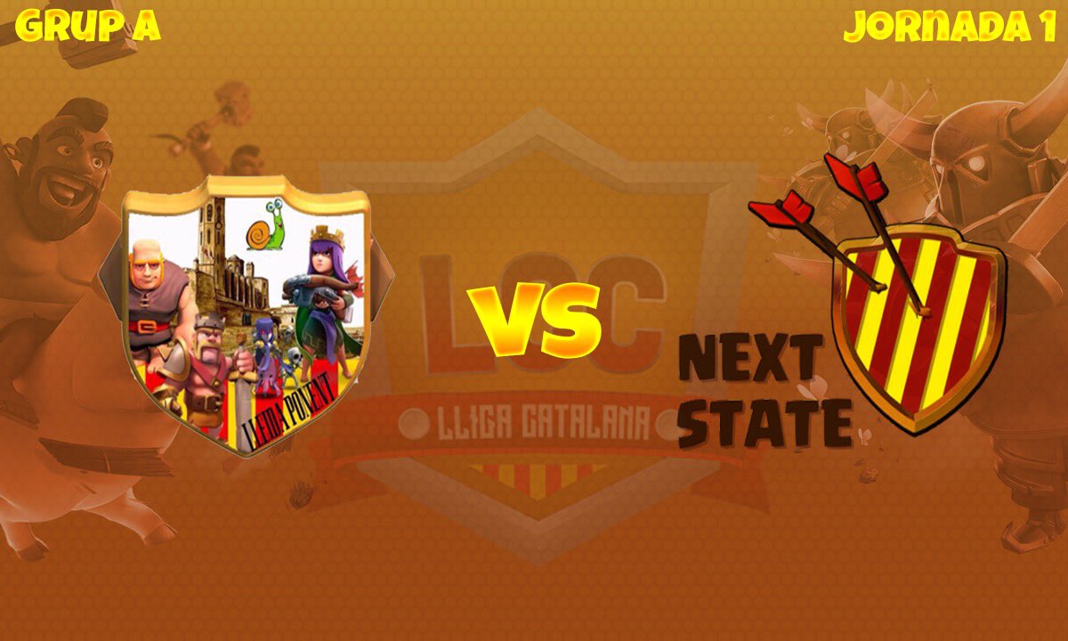LleidaponentCoc's tweet photo. Doncs ja la tenim aqui! Els nostres dos equips s’estrenen avui a la @lligacatclash . Lleida ponent vs @next_state i ponent war vs #catalans! Molta sort companys!! A disfrutar!!! Gràcies a @NamTay_YT per les miniatures op! https://t.co/8VynCrYhIP