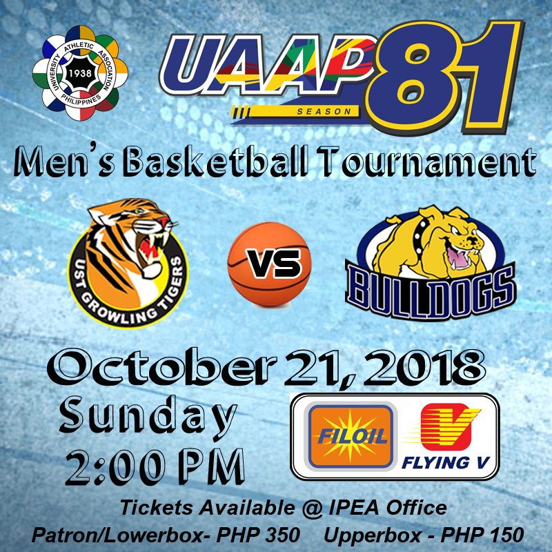 IPEA on Twitter "UAAP Season 81 Basketball Game UST vs NU Ticket