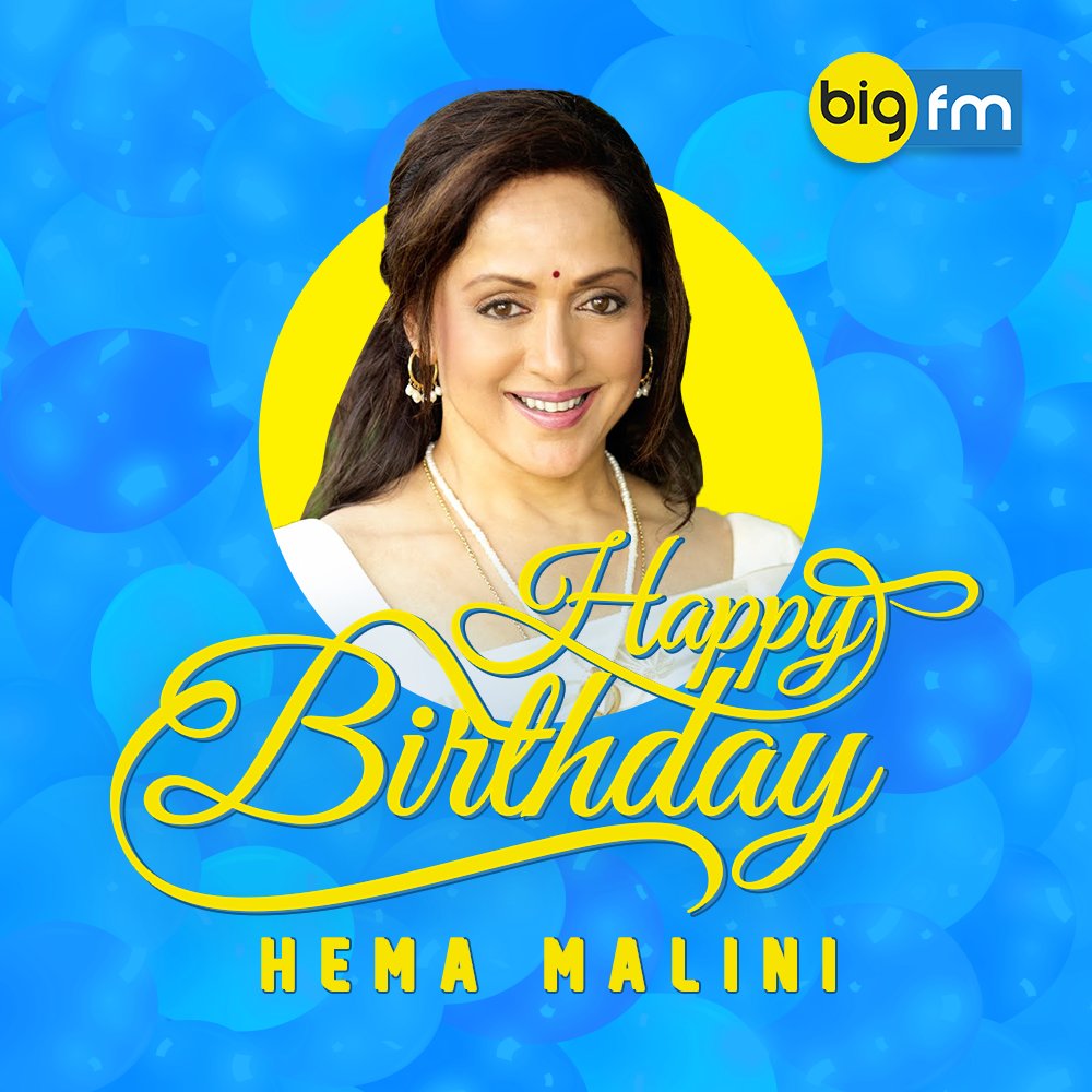 Here\s wishing Dreamgirl Hema Malini Ji a very Happy Birthday. 