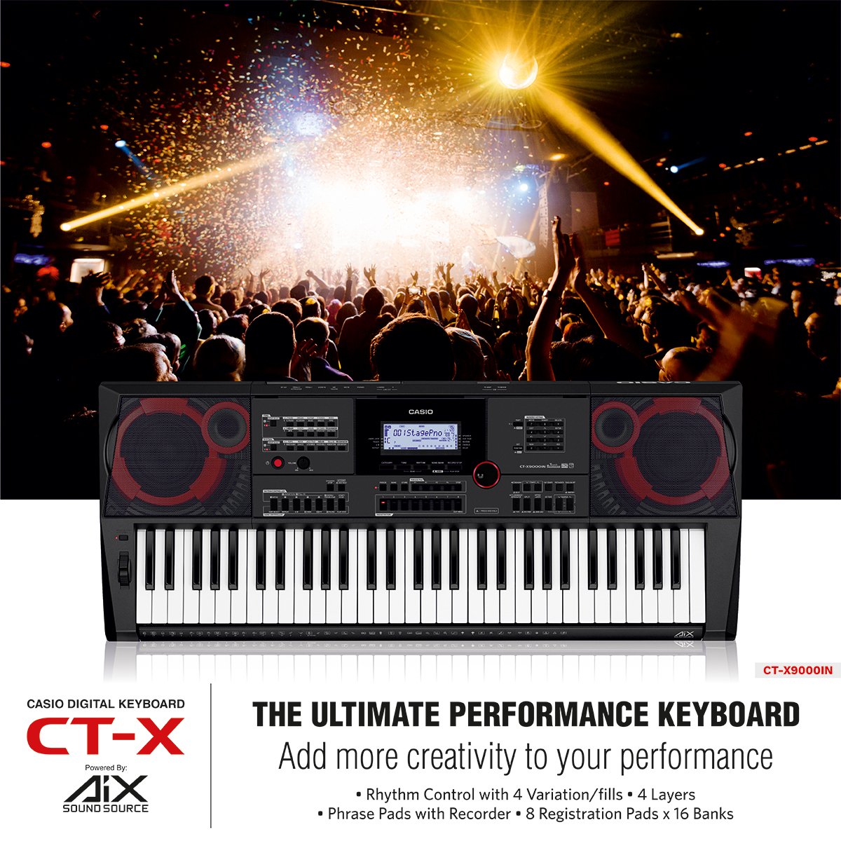 songdewnetwork's tweet image. Add More Creativity to Your Performances with the help of these advanced features in the all new @CasioIndia CT-X9000IN  #CasioMusic #CasioKeyboard